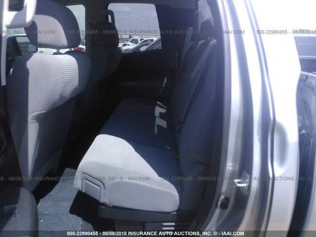 5TFRY5F10CX120986 - 2012 TOYOTA TUNDRA DOUBLE CAB SR5 SILVER photo 8