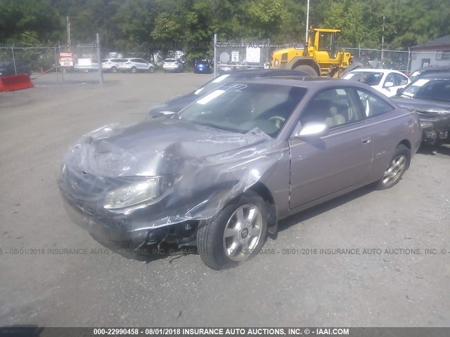 2T1CF22P9XC124687 - 1999 TOYOTA CAMRY SOLARA SE/SLE ბეჟი ფოტო 2