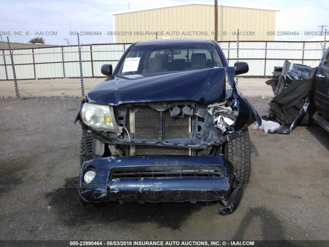 5TEJU62N08Z510395 - 2008 TOYOTA TACOMA DOUBLE CAB PRERUNNER Dark Blue photo 6