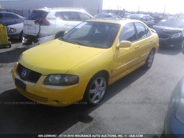 3N1AB51A84L737221 - 2004 NISSAN SENTRA 2.5S YELLOW photo 2