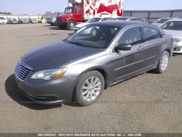 1C3CCBBG7DN697173 - 2013 CHRYSLER 200 TOURING GRAY photo 2