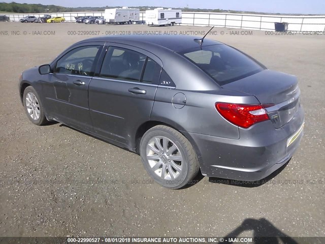 1C3CCBBG7DN697173 - 2013 CHRYSLER 200 TOURING GRAY photo 3