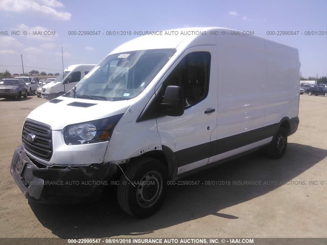 1FTYR2CM9JKA01673 - 2018 FORD TRANSIT T-250 WHITE photo 2