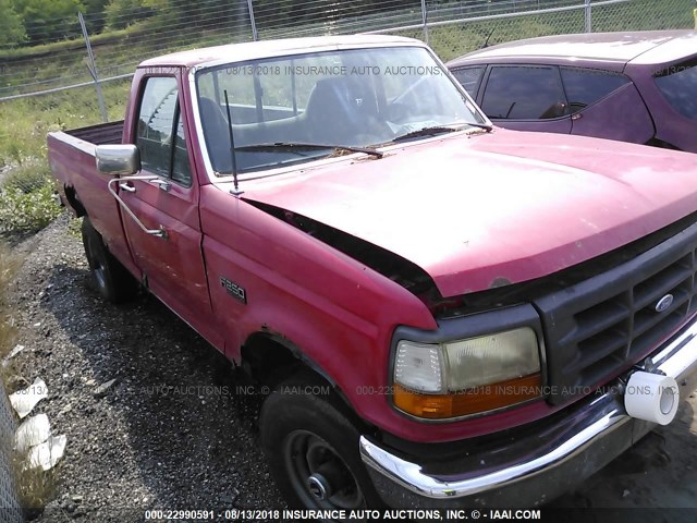 3FTHF26H4VMA40466 - 1997 FORD F250 RED photo 1