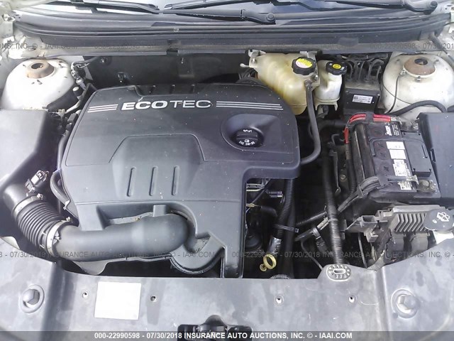 1G1ZG57B28F237131 - 2008 CHEVROLET MALIBU LS WHITE photo 10