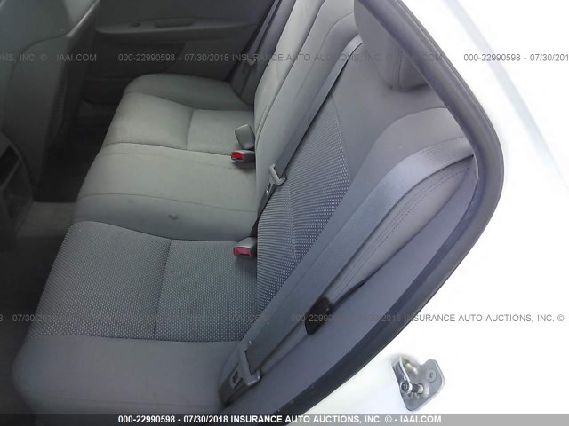 1G1ZG57B28F237131 - 2008 CHEVROLET MALIBU LS WHITE photo 8