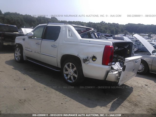 3GYT4MEF8DG298136 - 2013 CADILLAC ESCALADE EXT LUXURY WHITE photo 3