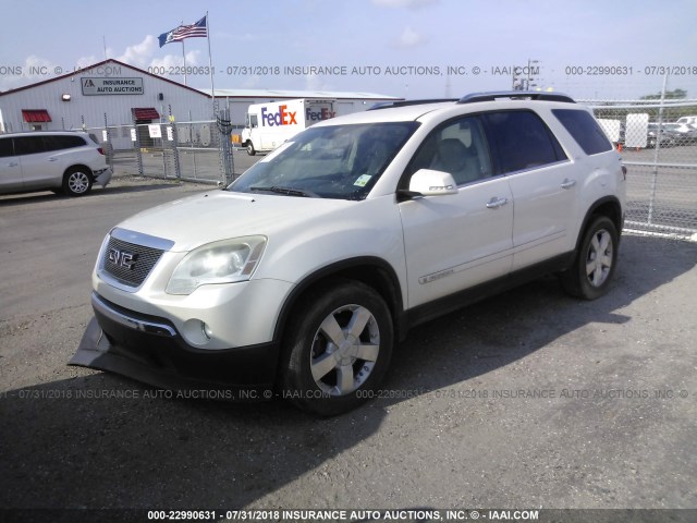 1GKER23728J268994 - 2008 GMC ACADIA SLT-1 Weiß Foto 2