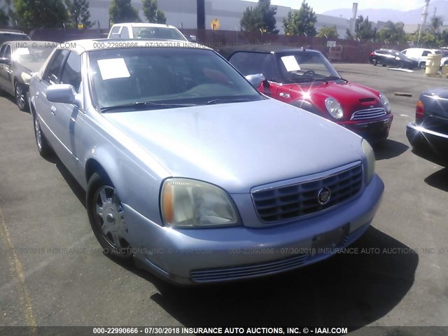 1G6KD54Y44U202724 - 2004 CADILLAC DEVILLE Light Blue photo 1