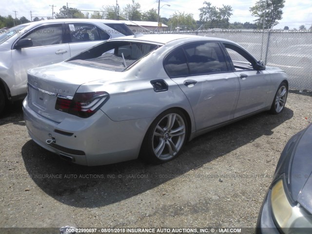 WBAYE8C50DD133945 - 2013 BMW 750 LI SILVER photo 4