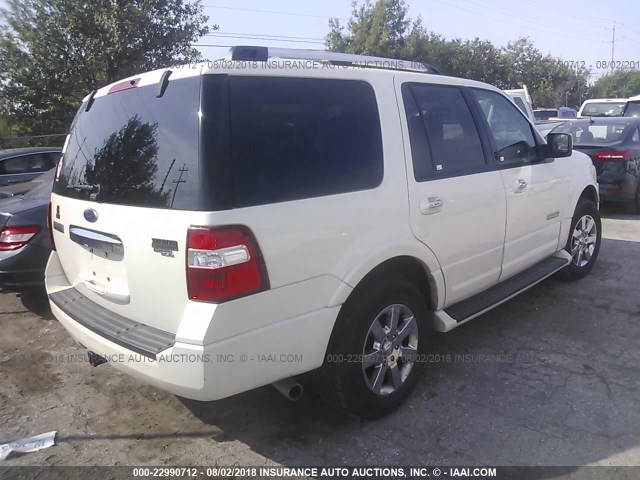 1FMFU19507LA62022 - 2007 FORD EXPEDITION LIMITED WHITE photo 4