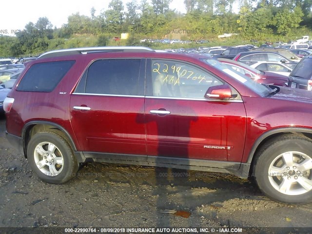 1GKER33758J233632 - 2008 GMC ACADIA SLT-2 MAROON photo 6