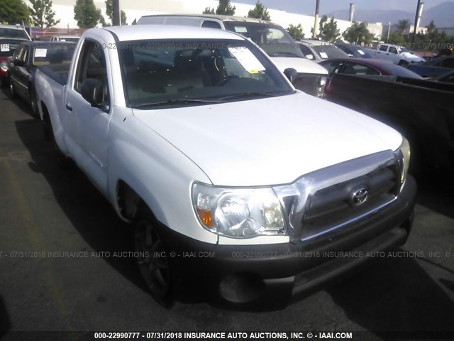 5TENX22N38Z482206 - 2008 TOYOTA TACOMA WHITE photo 1