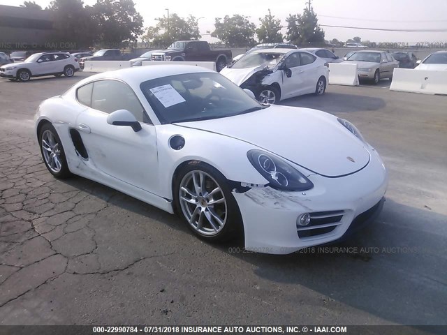 WP0AA2A86EK173924 - 2014 PORSCHE CAYMAN WHITE photo 1