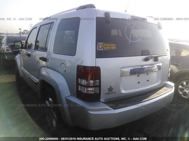 1J4PP5GK2AW140753 - 2010 JEEP LIBERTY LIMITED SILVER photo 3