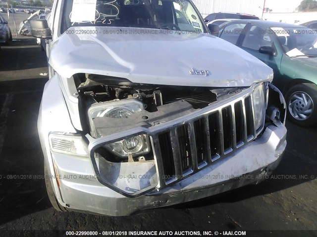 1J4PP5GK2AW140753 - 2010 JEEP LIBERTY LIMITED SILVER photo 6