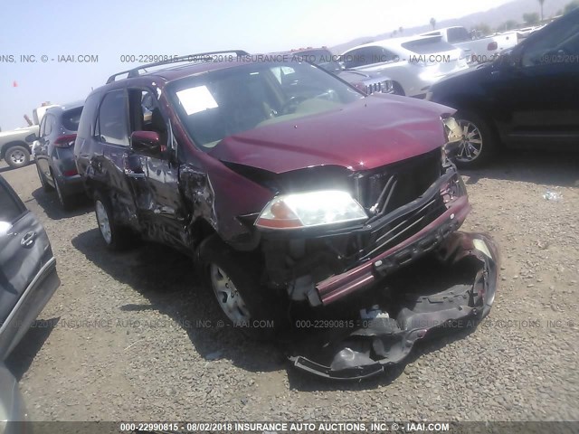 2HNYD18862H513141 - 2002 ACURA MDX TOURING RED photo 1