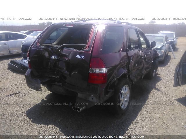 2HNYD18862H513141 - 2002 ACURA MDX TOURING RED photo 4