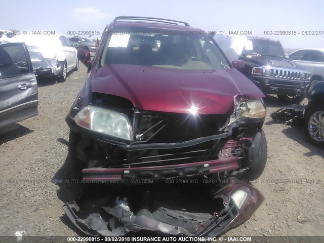 2HNYD18862H513141 - 2002 ACURA MDX TOURING RED photo 6