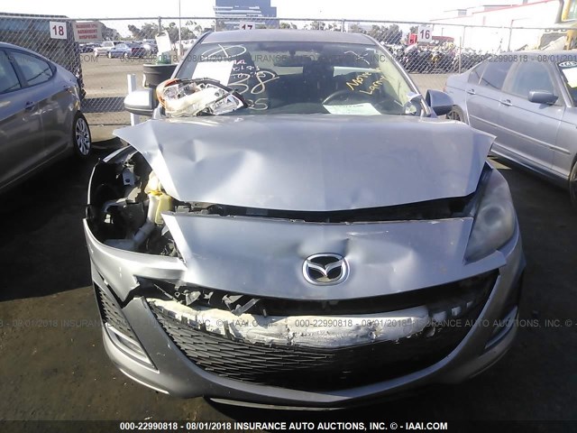 JM1BL1K60B1460263 - 2011 MAZDA 3 S SILVER photo 6