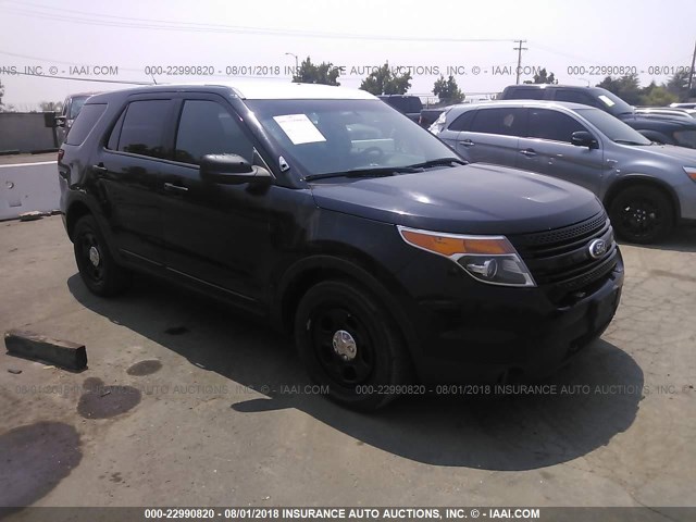 1FM5K8AR2DGC31356 - 2013 FORD EXPLORER POLICE INTERCEPTOR BLACK photo 1