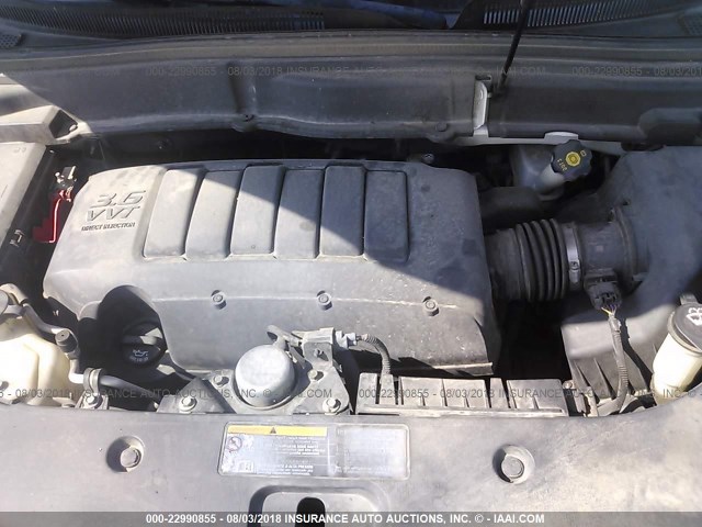 1GKKVRED7BJ391515 - 2011 GMC ACADIA SLT-1 Biały zdjęcie 10