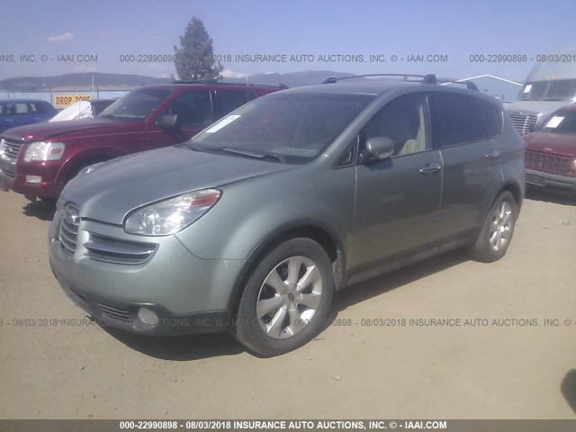 4S4WX86C464423232 - 2006 SUBARU B9 TRIBECA 3.0 H6/3.0 H6 LIMITED GREEN photo 2