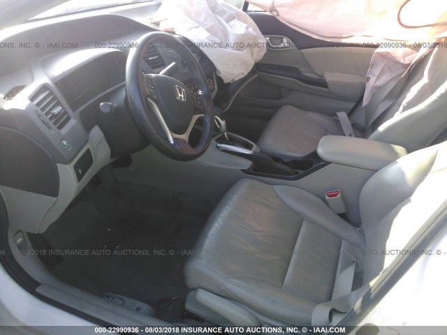 19XFB2F97CE055272 - 2012 HONDA CIVIC EXL 白色 照片 5