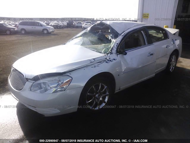 1G4HD57287U226815 - 2007 BUICK LUCERNE CXL WHITE photo 2