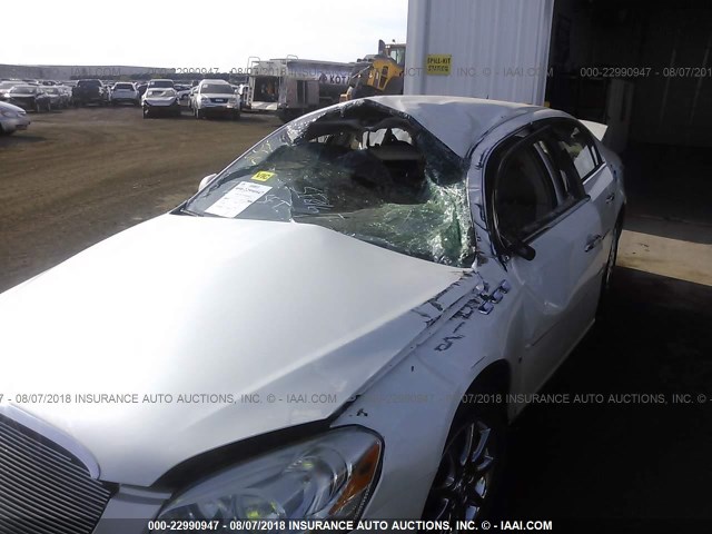 1G4HD57287U226815 - 2007 BUICK LUCERNE CXL WHITE photo 6