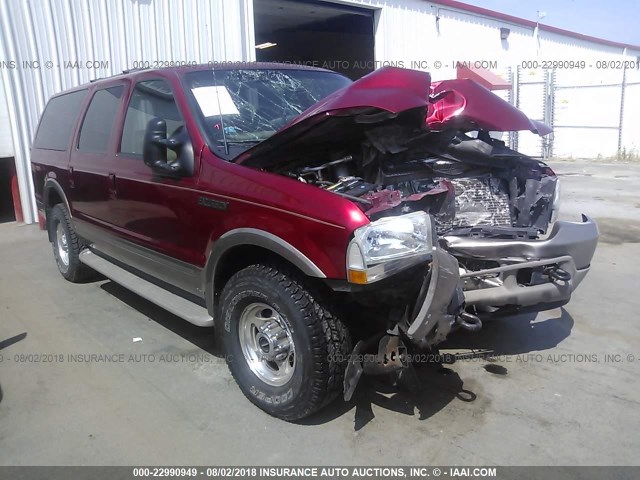 1FMSU45P03EC70407 - 2003 FORD EXCURSION EDDIE BAUER RED photo 1