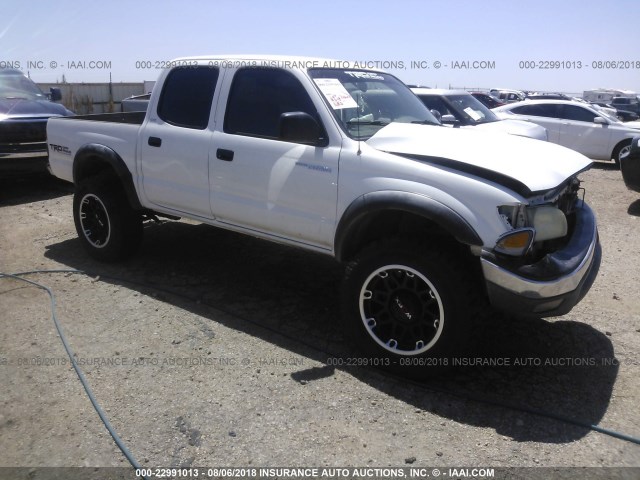 5TEGN92N11Z864389 - 2001 TOYOTA TACOMA DOUBLE CAB PRERUNNER WHITE photo 1