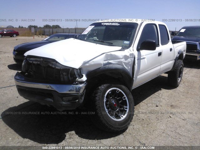 5TEGN92N11Z864389 - 2001 TOYOTA TACOMA DOUBLE CAB PRERUNNER WHITE photo 6