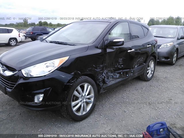 KM8JUCAC5DU710699 - 2013 HYUNDAI TUCSON GLS/LIMITED BLACK photo 2