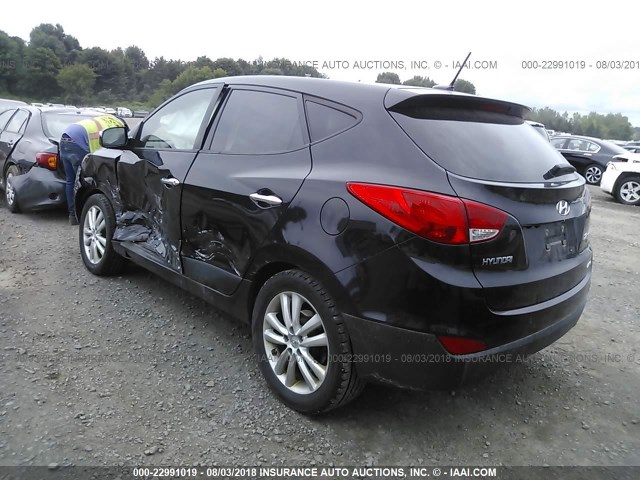 KM8JUCAC5DU710699 - 2013 HYUNDAI TUCSON GLS/LIMITED 黑色 照片 3