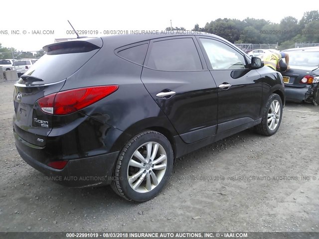 KM8JUCAC5DU710699 - 2013 HYUNDAI TUCSON GLS/LIMITED 黑色 照片 4