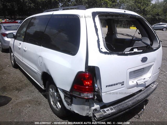 2FMZA52227BA09092 - 2007 FORD FREESTAR SEL WHITE photo 3