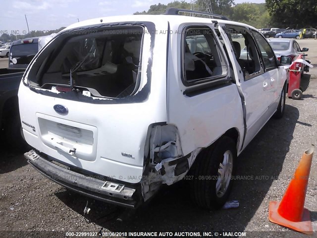 2FMZA52227BA09092 - 2007 FORD FREESTAR SEL WHITE photo 4