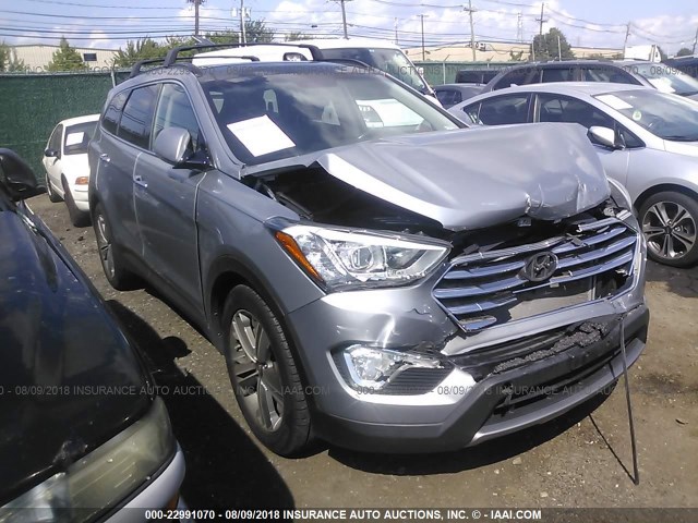 KM8SRDHFXFU109089 - 2015 HYUNDAI SANTA FE GLS/LIMITED GRAY photo 1