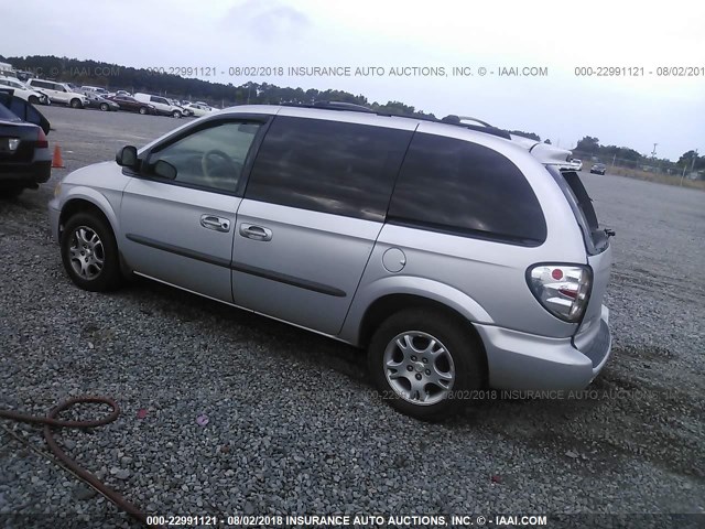 1D4GP45R94B534099 - 2004 DODGE CARAVAN SXT SILVER photo 3