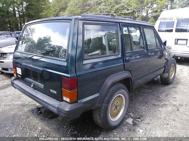 1J4FT28S7TL248472 - 1996 JEEP CHEROKEE SE GREEN photo 4