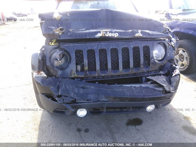 1C4NJPFA9ED814014 - 2014 JEEP PATRIOT LATITUDE BLACK photo 6