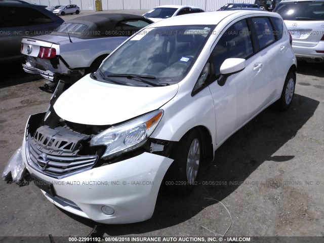 3N1CE2CP7FL388006 - 2015 NISSAN VERSA NOTE S/S PLUS/SV/SL/SR WHITE photo 2