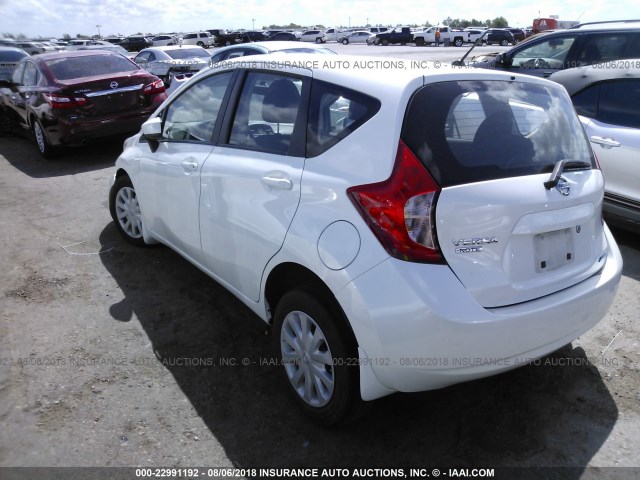 3N1CE2CP7FL388006 - 2015 NISSAN VERSA NOTE S/S PLUS/SV/SL/SR WHITE photo 3
