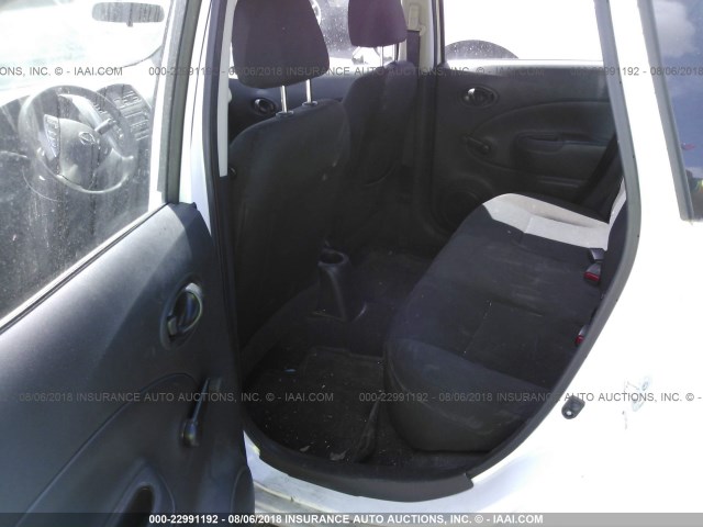 3N1CE2CP7FL388006 - 2015 NISSAN VERSA NOTE S/S PLUS/SV/SL/SR WHITE photo 8