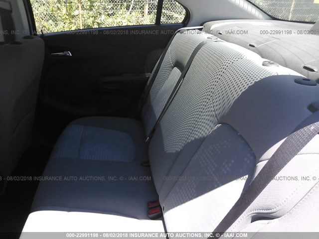 1G1JA5SH7C4113306 - 2012 CHEVROLET SONIC LS 银色 照片 8