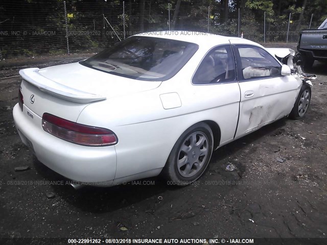 JT8JZ31C7S0030442 - 1995 LEXUS SC 300 WHITE photo 4