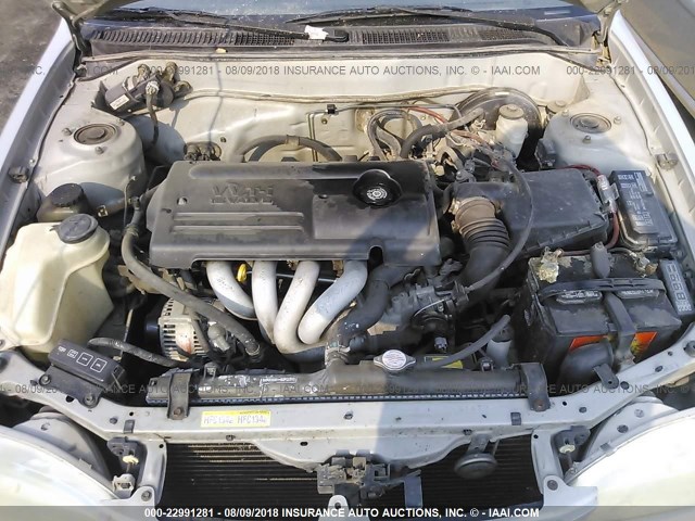 1NXBR12E6YZ309517 - 2000 TOYOTA COROLLA VE/CE/LE 银色 照片 10