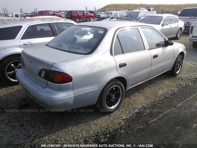 1NXBR12E6YZ309517 - 2000 TOYOTA COROLLA VE/CE/LE 银色 照片 4