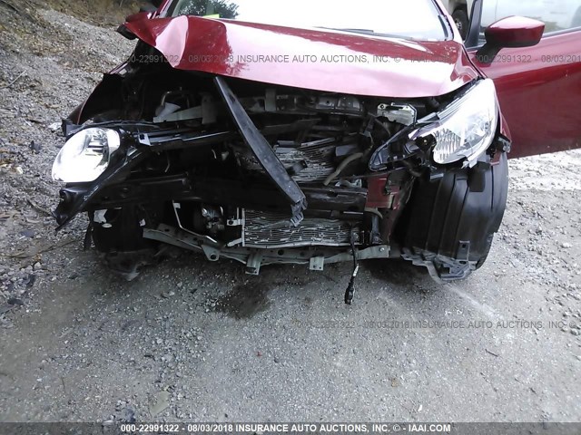 3N1CE2CP3GL371365 - 2016 NISSAN VERSA NOTE S/S PLUS/SV/SL/SR MAROON photo 6